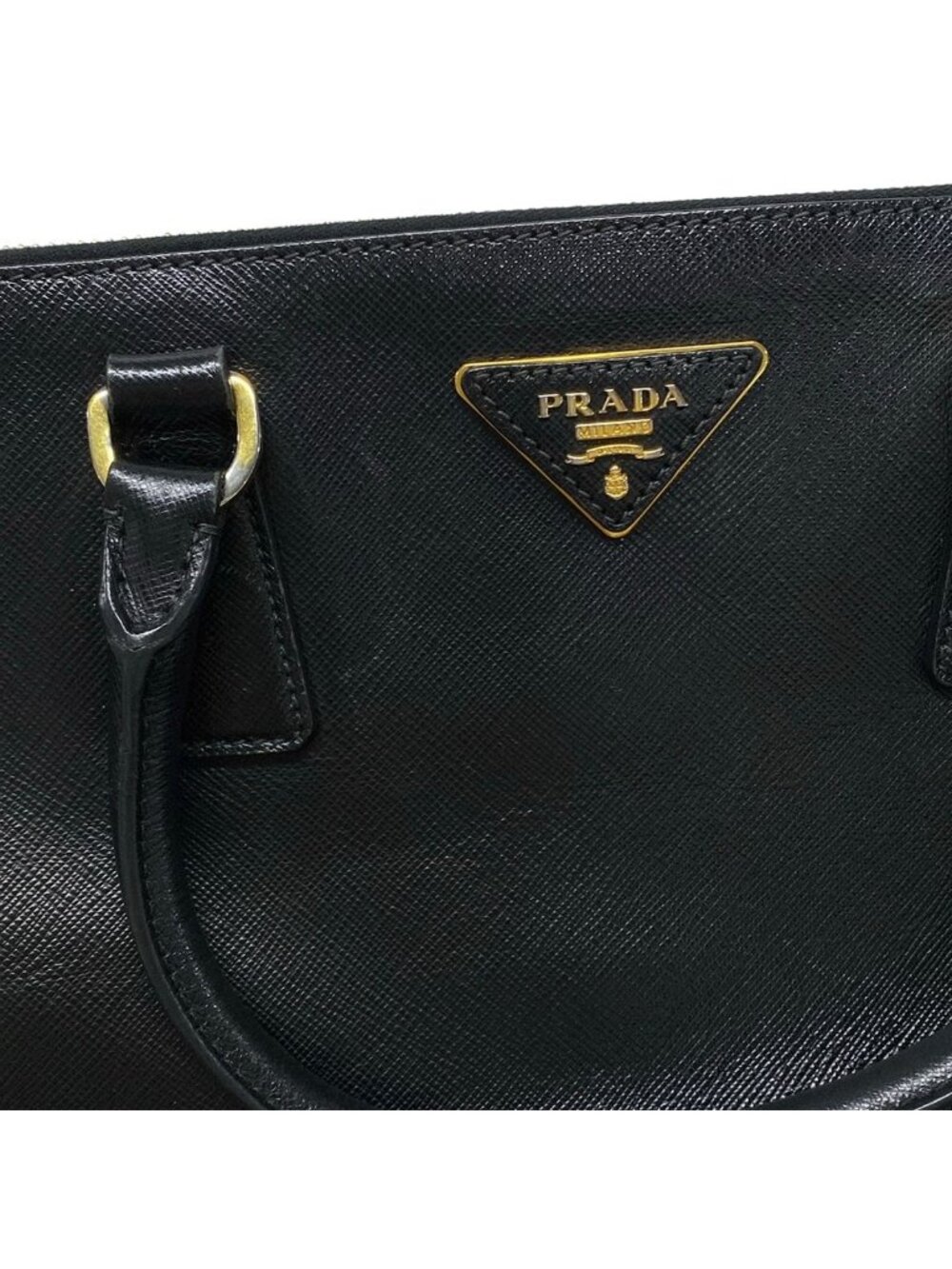 Prada Handbag Galleria Large Bag Black Leather - Picture 14 of 15